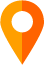 orange icon pin for a map